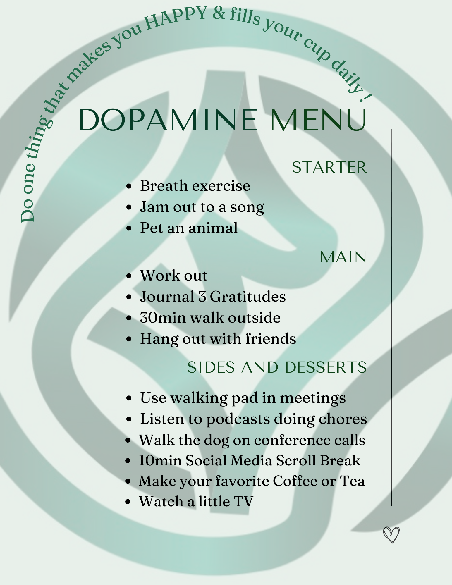 BYS DOPAMINE MENU Template